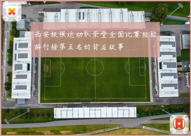 西安极限运动队荣登全国比赛经验排行榜第五名的背后故事